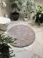 Коврик Natali's Carpets противоскользящий для ванной и туалета круглый Микрофибра 160х160 см