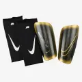 Щитки футбольные NIKE Mercurial Lite Guard, комфорт и защита, черный/золотистый