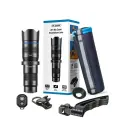 APEXEL HD металлический 20-40x телескоп с зумом, телеобъектив, монокуляр, объектив камеры телефона + Мини штатив для Samsung iPhone всех смартфонов, With Remote Shutter