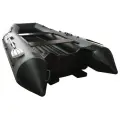 Лодка ПВХ под мотор River Boats RB 370 НДНД черно-серая надувная для рыбалки