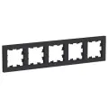 Рамка 5 постов ATLASDESIGN, карбон. ATN001005 Schneider Electric