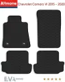 Коврики в салон ЭВА Allmone для Chevrolet Camaro 6 (купе) 2015 - 2020, черные, 4шт. / Шевроле Камаро 6