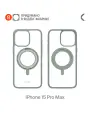 Чехол COMMO Hoop, для Apple iPhone 15 Pro Max, с держателем-кольцом, Серо-зелёный