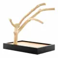 Игровая площадка для птиц Coffee Wood Кофейное Дерево, бежевая, дерево, 30х25х40 см