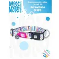 Ошейник для собак Smart ID, размер M, Волшебная Зебра, Max&Molly