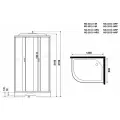 Душевая кабина Niagara NG-3312-14RF (1200х800х2150)