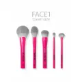 Набор кистей для макияжа FACE 1 PINK travel size