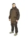 Костюм демисезонный мужской Gorka NEXT Demi (TASLAN), L.Brown 21 D.Brown 22, тактический походный с брюками для леса, защитный камуфляжный мужской комплект для охоты, рыбалки, туризма и работы