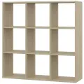 Стеллаж СТ-11 Колизей мебель дуб сонома (ШхГхВ) (1054х330х1054)мм, 9 ниш