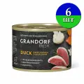 Влажный корм для собак Grandorf Fresh Паштет из утки с бататом и цветной капустой, консервы упаковка 6 шт х 200 г