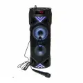 Портативная колонка BT SPEAKER ZQS-6201 Bluetooth, с микрофоном, радио, MP3, пультом, с подсветкой