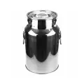 Фляга КНР из нержавеющей стали, 17 л, диаметр 25,5 см, высота 39 см, с ручками, крышка с клипсами и уплотнителем