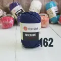 Пряжа YarnArt Macrame 90 г, 130 м 100% полиэстер 162 Синий 6 шт