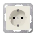 JUNG AS 500 Бежевая Розетка с заземлением безвинт. зажим, A1520