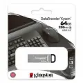 Флеш-диск 64 GB KINGSTON DataTraveler Kyson, разъем USB 3.2, серебряный, DTKN/64GB