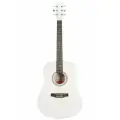 Гитара акустическая 41 Белая (Инструмент начинающего музыканта, Fabio FAW-702 TWH)