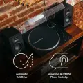 Проигрыватель виниловых дисков Audio-Technica AT-LP70X, встроенный фонокорректор, ременной привод, черный/серый