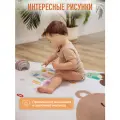 Развивающий коврик детский Mamagoods для ползания складной двусторонний игровой 150 x 200 см