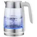Электрический чайник MARTA MT-4553 белый стеклянный, с подсветкой 1.8 л