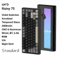 Игровая клавиатура Wob Studio Rainy 75, механическая, беспроводная, подсветка RGB, черная
