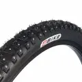 Велопокрышка зимняя шипованная 4BIKE 27.5 x 2.10, 384 стальных шипа, 4 ряда, 56-584мм