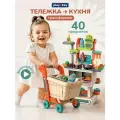 Игровой набор PlayOkay Детская кухня, для мальчика и для девочки, 40 предметов