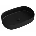 Накладная раковина ISVEA Infinity 55см овальная матовая черный