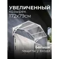 Козырек над крыльцом. Козырек над входной дверью / входом для дома / дачи. Ullano Duo+. Белый