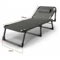Шезлонг Vitfishing, складной, с подголовником, усиленный, 190х68х30 см