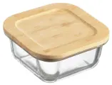 Контейнер для запекания и хранения Smart Solutions с крышкой из бамбука, 320 мл