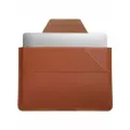 Чехол конверт трансформер для MacBook 15 / 16 MOFT Carry Sleeve Brown Leather