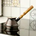 Турка для варки кофе медная индукционная (270 мл). Армянская джезва