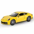 Машинка 1:24 Porsche 911 Carrera S4, резин. шины, откр. двери, желтый арт.24099W
