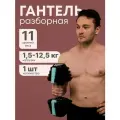 Гантель Разборная MAXISCOO FIT, 12,5кг