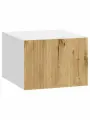 Кухонный модуль навесной, шкаф Стайер с полками, 50х54.6х36 см, Белый / Дуб Торонто