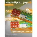 Закладки для книг набор 30 штук шпаргалка Лента букв и звуков таблица умножения линейка