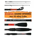 Спиннинг Kaida Legend Spinning, тест 10-40 гр, 2.65м, Carbon