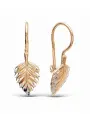 Серьги Красная Пресня, серебро, 925 проба, золочение, , золотистый