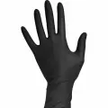 Перчатки одноразовые нитриловые, 100шт, неопудренные, размер M, черные