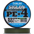 Плетеный шнур Sunline Siglon PEx4, 150 м, 22 кг, dark green, 1 шт.