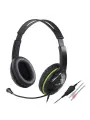 Гарнитура проводная Genius HS-400A black+grey (2х3.5мм + 1х3.5мм, кабель 1,8м) (31710031400)