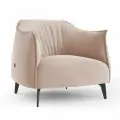 Кресло дизайнерское BELLO GRANDE из велюра. Цвет бежевый. Размер 73x81x79 (д/ш/в)