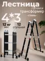 Лестница-трансформер сталь 4х3 TALMET Prof TMS-503