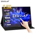 ZEUSLAP 16 2.5K 144hz сенсорный экран портативный монитор 2560*1600 100%sRGB 500Cd/m туристический дисплей для ноутбука компьютера Steam Deck PS5 Switch Xbox