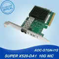 GBoptical 10Gb PCI Express X8 Single SFP+ Port Intel 82599EN сетевой адаптер, SUPER X520-DA1