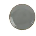 Тарелка Porland Seasons, 28 см, темно-серая, фарфор, KitchenHold