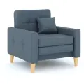 Кресло-кровать Этро Люкс 80х205 рогожка Дрим Блу