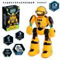 IQ BOT Робот радиоуправляемый «Кибер Бот», световые и звуковые эффекты, цвет жёлтый