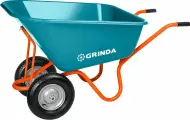 Тачка садовая GRINDA GP-1, объем 260 л, грузоподъемность 120 кг, ударопрочный пластик, PROLine 422401