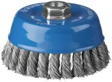 ЗУБР Профессионал. Щетка чашечная для УШМ, плетеные пучки стальной проволоки 0,5мм, 120ммхМ14